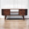 Rounded Entertainment Unit - Walnut - Image 10
