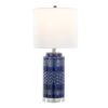 Casa - Contemporary Table Lamp (Set of 2) - Glossy Navy Crackle / Polished Nickel / White - Image 3
