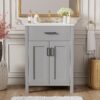 Bathroom Vanity Combo With Sink, Space Saving Design - Gray - Image 6