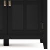 Artisan - Wide 4 Door Storage Cabinet - Black - Image 9