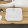 Rectangular Vessel Bathroom Sink, Modern - White - Image 5