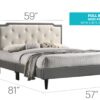 Deb - Full Bed Upholstered For Cozy Sleep - Gray - Image 10