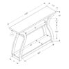 Accent Console Table For Entryway, Versatile Use - Black - Image 5