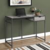Computer Desk For Home Office, Laptop, Storage Drawer, Contemporary & Modern - Gray - Image 10