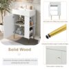 Hearth & Haven Amelia - Bathroom Vanity With Storage Cabinet, Single Ceramic Sink And Right Side Storage - White - Image 12