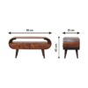 Circular TV Stand - Chestnut - Image 3