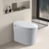 Tankless Smart Toilet With Bidet Built In, 1 Piece, Auto Flush, Auto Open / Close, Heated Seat, Bubble Wash, Warm Water And Dry, Adjustable Temp, Remote Control Side Know - White - Image 2