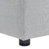 Cleo - Modular Upholstered Patio Ottoman Axroma Olefin - Light Gray - Image 3