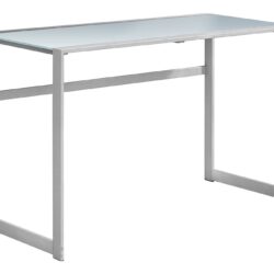 Computer Desk For Home Office, Laptop, Contemporary & Modern - Silver