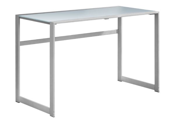 Computer Desk For Home Office, Laptop, Contemporary & Modern - Silver