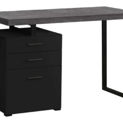Computer Desk For Home Office, Laptop, Left Right Set - Up, Storage Drawers, And Contemporary & Modern - Black
