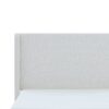 Harper - Queen Size Tall Headboard Upholstered Bed 54" High - Cream White - Image 10