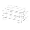 TV Stand, 36 Inch, Console, Media Entertainment Center, Storage Shelves, Contemporary & Modern - Black - Image 3