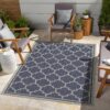 Sunshine - 2'7" X 7'3" Indoor, Outdoor Area Rug - Blue - Polypropylene - Image 4