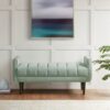 Linea - Upholstered Accent Bench - Seafoam - Image 2