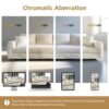 Plush Corduroy 4 Seat Sofa, Modern Comfy Upholstered Sofa Cloud Couch, Deep Seat Couches With Soft Pillows And 2 Ottomans, Convertible Sofa Lounge Chair, For Living Room, Apartment, Office - Beige - Image 19