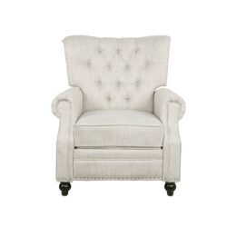 Welch - Contemporary Tufted Pushback Recliner - Beige