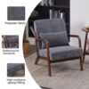 Accent Chair With Pillow - Antique Dark Gray - Image 6