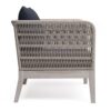 Santiago - Outdoor Conversation Chair - Slate Gray - Image 4
