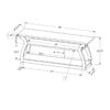 TV Stand, Console, Media Entertainment Center, Storage Shelves, Contemporary & Modern - White - Image 5