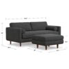 Morrison - Sofa And Ottoman Set - Charcoal Gray - Image 18