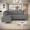 Versatile L Shaped Sofa Bed With Storage, Cup Holders, USB Ports Chenille - Gray - Image 9