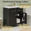 30" Bathroom Vanity With Sink And Soft Close Doors - Black - Image 5