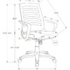 Office Chair, Adjustable Height, Swivel, Ergonomic, Armrests, Mesh, Contemporary & Modern - Black - Image 12