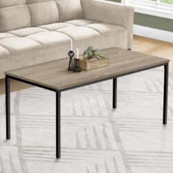 Table, Rectangular, Contemporary And Modern - Taupe