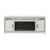 Almera - Electric Fireplace With Adjustable LED And Flame Settings - White - Image 4