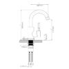 Bathroom Faucet Single Hole Single Handle - Brushed Nickel - Image 3