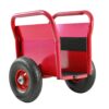 Heavy Duty Panel Dolly With 2 Handles, 10" Solid Rubber Tires, Supports 1000 Lbs, All Terrain For Drywall & Doors - Red - Image 15