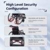 Premium Nursing Folding Wheelchair Frame Double Brakes Adjustable Seat Belt & Breathable Cushion Safe Comfortable Ride With Anti Backflip & Stability Features - Black / Gray - Image 8