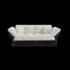 Queen Pull Out Sofa Bed, 3 In 1 Convertible Sleeper Tufted Sofa With 2 Soft Pillows - Beige - Image 14