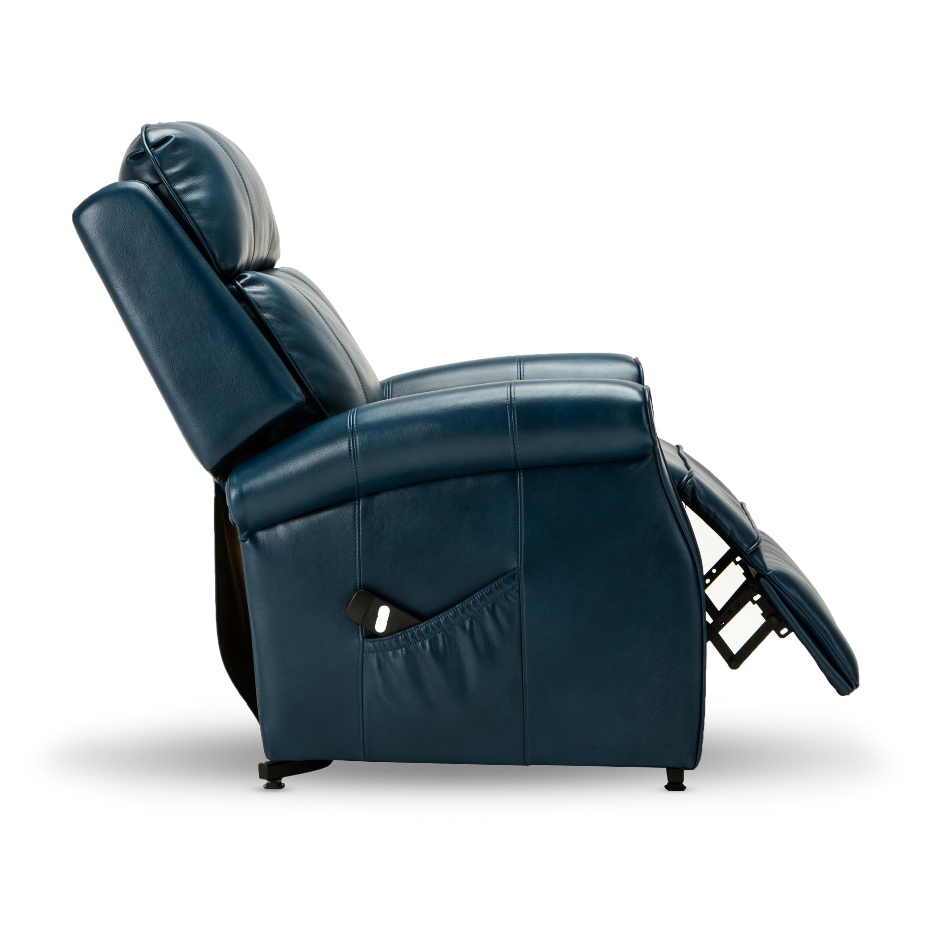 Landis - Lift Chair With All Electric Recline Functionality - Navy Blue - Image 10