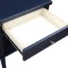 Madison - Nightstand With Full Extension Drawer And Open Shelf - Dark Blue - Image 8