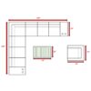 11 Piece Sectional Seating Group With Cushions - Gray Mix - Image 5