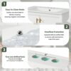 Bathroom Vanity With Sink And Ample Storage - White - Image 7