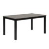 Modern 6 Piece Dining Table Set With Bench And Chairs For Dining Room Or Kitchen - Light Gray / Black - Image 7