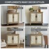 Driscoll - 2 Door Cabinet With Floral Design - Reclaimed Natural - Image 7