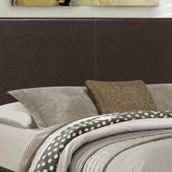 Queen Size Bed, Upholstered, Transitional - Brown