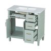 36" Bathroom Vanity With Sink, Soft Close Doors, And Storage Drawers - Green - Image 15