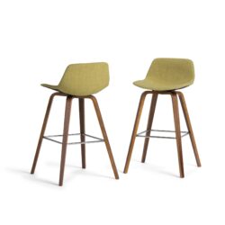 Randolph - Bentwood Upholstered Counter / Bar Height Stool (Set of 2) - Green