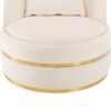 360 Degree Swivel Accent Chair With Soft Cushion For Living Room, Bedroom, Office - Beige - Image 15