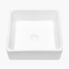 Elegant European Style Ceramic Square Vessel Bathroom Sink - White - Image 6