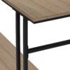 Accent Console Table For Entryway, Contemporary And Modern - Taupe / Black - Image 5