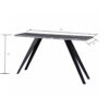 Acacia Wood And Metal Console Table, Live Edge, Angled Legs, Modern Living Room Furniture - Gray / Black - Image 3