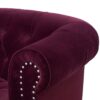 La Rosa - Victorian Chesterfield Tufted Sofa - Burgundy - Image 5