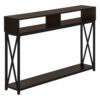 Accent Console Table For Entryway, Modern - Espresso - Image 12