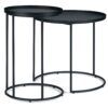 Monet - Metal 2 Piece Nesting Table - Black - Image 4